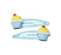 2pcs Glitter Clip Per Capelli Con Fiore e Torta Disegni Hairpin Cartoon Bambini Ornamenti Per Capelli Per Le Ragazze Di Uso quotidiano