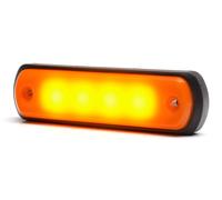 2pcs Glow-Style Indicatore Laterale Posizione 12-24V Arancione Luci LED per Man