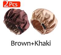 2pcs Grande Addormentato Cappello W/ Testa Cravatta Fascia Avvolgere Per Pigiama