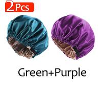 2pcs Grande Addormentato Cappello W/ Testa Cravatta Fascia Avvolgere Per Pigiama