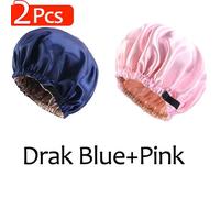 2pcs Grande Addormentato Cappello W/ Testa Cravatta Fascia Avvolgere Per Pigiama