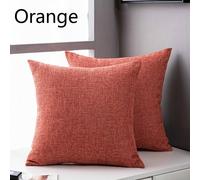 2pcs Grande Tinta Lino Copricuscino Federe Casa Divano Auto Letto Decorazione