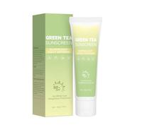 2PCS Green Tea Sunscreen for Face, SPF 50 Facial Sunscreen, Non-Greasy & No White cast, Lightweight, Hydrating