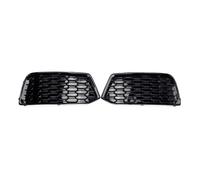 2PCS Griglia Della Luce Di Nebbia Gloss Nero Copertura Del Respingente Anteriore Griglia Lunetta Inserto Per Q5 2018-2022 80A807679D Griglia Anteriore