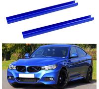 2PCS Griglia Inserto Trim Stripe, Blu Griglie Anteriori Striscia Decorativa Ant