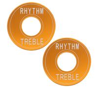 2Pcs Guitar Metal Switch Ring Plate Durable Gold Toggle Washer for Rhythm Treble