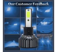 2pcs H1,H3,H4,H7 9005/9006 LED Faro Lampadine Conversione Faro 8000K Ice-Blue