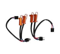 2PCS H4 50W 8Ω Resistore LED Resistore di carico senza errori Decoder ad alte prestazioni per luci LED Risoluzione dei problemi Lega di alluminio ABS