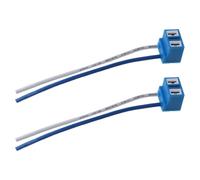 2Pcs H7 2 Perno Faro Ricambio Riparazione Portalampada Connettore con Filo
