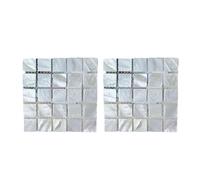 2pcs Handmade Drink Shell Sottobicchieri Quadrati Coppa Mats Tavolo da Pranzo Accessori Decorazione Domestica Tovaglietta