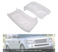2PCS Headlight HeadLamp Lens Cover LH+RH Per Land Range Rover Sport 2006-2009 T0