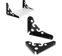 2pcs Heavy Duty Bracket Wall Mount Shelf Bracket for Bookshelf Kitchen (8") Black - DD