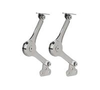 2pcs Heavy Duty Lid Support Hinge Soft Close Foldable Lock Stay Hinge Hold Lid Hinge Open for Cabinet Aespa