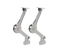 2pcs Heavy Duty Lid Support Hinges Soft Close Folding Lid Stay Hinge Keep Lid Hinge Open For--