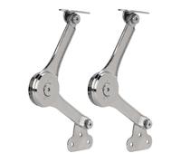 2pcs Heavy Duty Lid Support Hinges Soft Close Folding Lid Stay Hinge Keep Lid Hinge Open For--