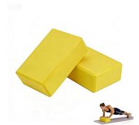 2Pcs High-Density EVA Foam Yoga Bricks, Open Brick Leg Press Stretching, Anti-Slip Lightweight Yoga Auxiliary Practice Bricks for Pilates, Fitness,Balance & Alignment -Multiple Colors (Yellow)