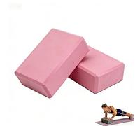 2Pcs High-Density EVA Foam Yoga Bricks, Open Brick Leg Press Stretching, Anti-Slip Lightweight Yoga Auxiliary Practice Bricks for Pilates, Fitness,Balance & Alignment -Multiple Colors (Pink)