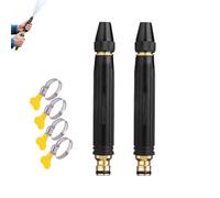 2pcs High-pressure booster nozzle,3-Modes Adjustable Spray Patterns,Multi Function Lawn & Garden Watering Sprayer,for Watering Plants,Vegetables,Car Washing,Rinsing Floor,Pet (B)