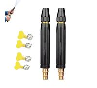 2pcs High-pressure booster nozzle,3-Modes Adjustable Spray Patterns,Multi Function Lawn & Garden Watering Sprayer,for Watering Plants,Vegetables,Car Washing,Rinsing Floor,Pet (A)