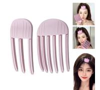 2pcs High Skull Artifact, 3/6 Teeth High Skull Artifact No Trace Hair Clip, Hair Volume Clips for Roots, Root Lifting Hair Clip, Natural Volumizing Clip, Wind Shaping Styling Comb for Fluffy Bangs
