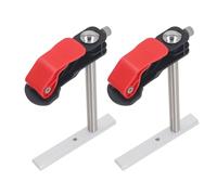 2Pcs Hold Down Clamp, Stainless Steel Quick Fix Release Bench Dog Clamp for Woodworking, Suitable for Drilling Tables, Standard Grooves, and Various Surfaces, Ideal for Woodworkers