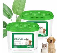 2Pcs Home Pet Fur & Odor Removal Magic Box,360 All-Around Coverage Pet Hair Remover,Portable Odor Eliminator And Dust Collector,Indoor Air Purification Dust Removal Magic Box, Long-Lasting & High.