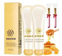 2pcs Honey Tearing Mask,Honey Tearing Masks For Blackheads,Honey Tearing Mask Peel Mask Dead Skin Clean Pores Shrink,Hydrating, Moisturizing And Brighting,For All Skin Types