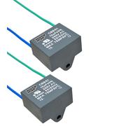 2pcs HQRP Condensatore per Harbor Breeze Soffitto Ventola 10uf 2-Wire CBB61