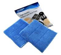 2pcs HQRP Lavabile Microfibra Blu Vapore Mop Pastiglie per Haan Vaporiere RMF2X