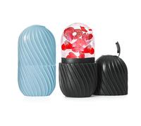 2pcs Ice Face Roller, Rullo di Ghiaccio Facciale, Ice Face Roller in Silicone per Restringe i Pori, Antirughe, Riduce Il Gonfiore