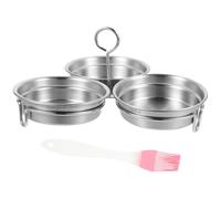 2PCS in acciaio inox stampo poecher easy bollente stampo per
