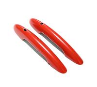 2PCS In Set La Bandiera Nera Copertura Della Maniglia Della Porta Adesivo Trim/Fit for MINI Cooper S JCW F56 F57 auto-Styling Parti Esterne Accessori(Red,No Hole and No Light)