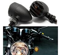 2pcs Indicatori di direzione per moto Impermeabile luci led moto 12V Alluminio Proiettile Motorbike Indicatore di direzione per Moto Scooter Quad Cruiser Off Road