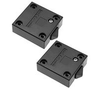 2PCS Interruttore Della Luce Armadio Normalmente Chiuso Armadio Touch Interruttore Spingere Per Rompere Porta Luce Interruttore per Armadio Armadio Porta Scorrevole 2A 250V Nero