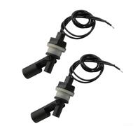 2PCS Interruttore galleggiante orizzontale Sensore di livello dell'acqua per serbatoio piscina serbatoio pesce montaggio laterale per monitorare e controllare i livelli dell'acqua