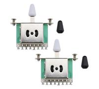 2pcs - Interruttore per chitarra a 3 vie compatibile con Stratocaster compatibile con Telecaster Style Interruttore a leva di selezione di pick-up a 3 vie per chitarra elettrica