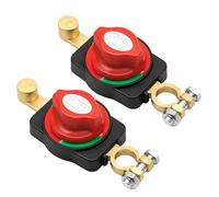 2PCS Interruttore Stacca Batteria 12V-48V 275A, Staccabatteria Auto ON/OFF, Separatore Batteria Universale per Auto Moto Barca Camper Caravan Bus Yacht, Interruttore Batteria Impermeabile