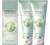 2Pcs Intertrigo Cream, Skin Fold Care Relief Cream for Moisture & Friction Protection, Helps Soothe Irritated Skin, Fast-Drying Non-Greasy Formula