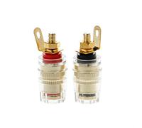 2pcs Isolato Sicurezza 4mm Banana Spina Presa Presa Mount Associazione Dopo Collegamento Multimetro Base Banana Testa Spina Elettrica