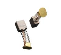 2Pcs J204 Copper Graphite Brushes with Spring - 10x15x16mm for DC Motors in Power Tools & Generators