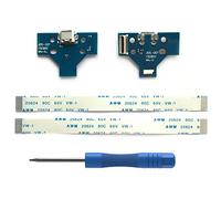 2PCs JDS-001 Replacement Scheda di ricarica Micro USB per PS4 Controller, Porta di ricarica Connettore Adattatore, Presa triangolare, Batteria al litio modulo di caricatore per PlayStation DualShock