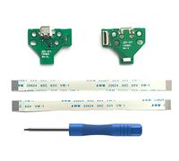 2PCs JDS-011 Replacement Scheda di ricarica Micro USB per PS4 Controller, Porta di ricarica Connettore Adattatore, Presa triangolare, Batteria al litio modulo di caricatore per PlayStation DualShock