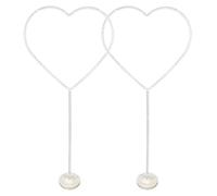 2PCS Kit di supporto per colonna a palloncino, supporto per supporto per palloncino a forma di cuore, kit per colonna ad arco di palloncini per compleanno, matrimonio, laurea, baby shower