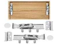 2Pcs Kitchen Cabinet Sospensione Rail, Universal Hidden Kitchen Cabinet Staffa Regolabile 150 kg Codice Sospensione per Armadio Montato A Parete Heavy Duty Cucina Parete Armadio Montato A Parete