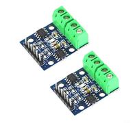 2PCS L9110S Dual H-Bridge DC Motor Driver Board per motori da 2,5-12 V, 0,8 A Max, PCB compatto da 1,1 × 0,8 pollici - Drive DC per uso generico per Arduino e progetti di controllo del movimento