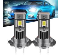 2Pcs Lampadina LED per Fari H7, 80W 16000LM 12V Bianco Freddo 1:1 Mini Dimension