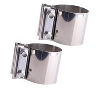 2pcs Lap Joint Seal Exhaust Clamp Stainless Steel Joint 3" OD pipe Universal