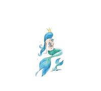 2pcs Large Size Mermaid Tattoo Women Temporary Body Art Summer Sticker Waterproof Summer(001)