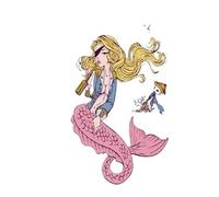 2pcs Large Size Mermaid Tattoo Women Temporary Body Art Summer Sticker Waterproof Summer(002)
