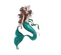 2pcs Large Size Mermaid Tattoo Women Temporary Body Art Summer Sticker Waterproof Summer(003)